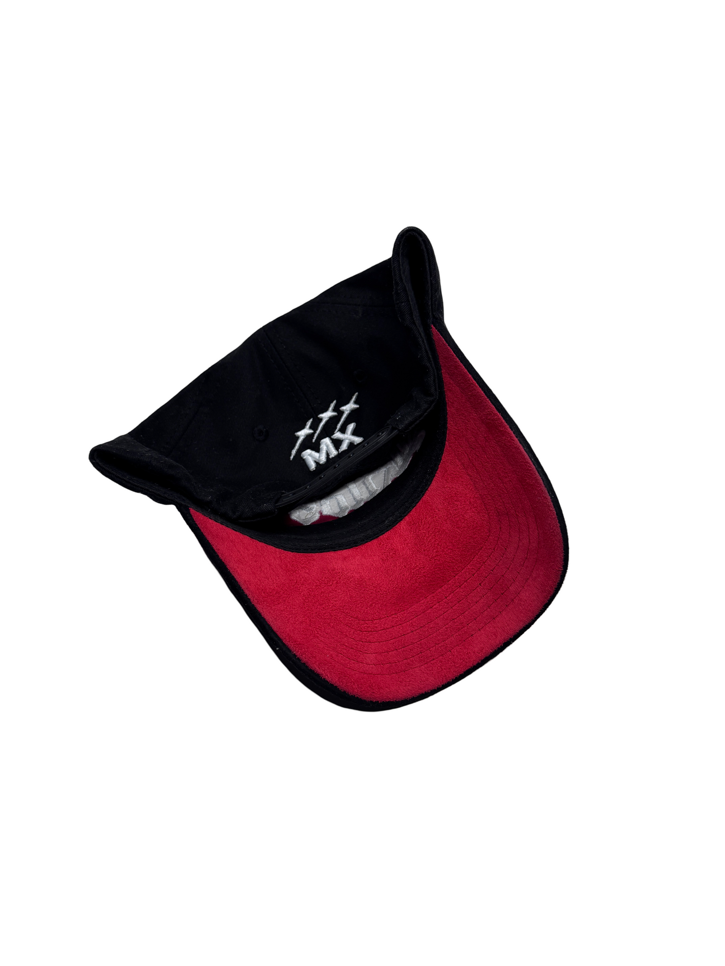 Star Logo Hat in Black Suede